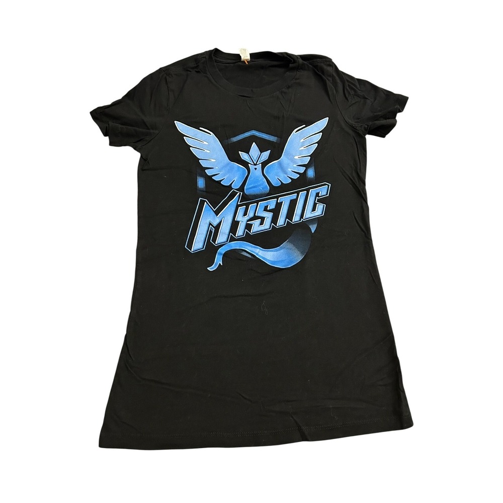 Bella Canvas Pokemon Go Team Mystic TShirt Womens Medium Black Excellent Graphic